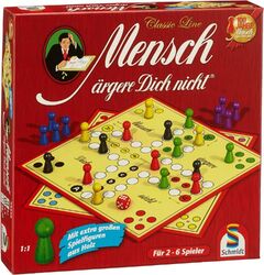 Schmidt Spiele 49330 Classic Line, Mensch ärgere Dich Nicht, mit extra großen S