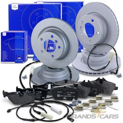 ATE BREMSSCHEIBEN +BELÄGE +KONTAKTE VORNE+HINTEN FÜR BMW 1-ER E81 E87 118d### ATE BREMSENSATZ Ø292/300 VOM KFZ-TEILE PROFI ###