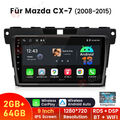 Für Mazda CX-7 2008-2015 Carplay Autoradio Android 13 GPS Navi WIFI 2G+64G DAB+