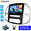 1+32G Android 13 Autoradio Carplay GPS KAM Für Mercedes Benz Vito W447 2014-2020