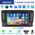 Android 13 2+32G Carplay Autoradio GPS Navi RDS HIFI WIFI KAM Für Audi A3 S3 RS3