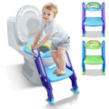 Toilettentrainer Kinder Toilettenstuhl WC Toilettensitz Verstellbar mit Treppe #