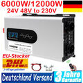 8000W 12000W Max 12V 24V 48V - 230V Reiner Sinus Spannungswandler Wechselrichter