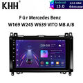 4+64G Android 13 GPS Navi Autoradio für Mercedes Benz MB A/B W169 W245 W639 VITO