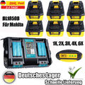 BL1850B Für  Ersatzakku Makita 18V 5Ah BL1860B BL1840B Doppel-Ladegerät