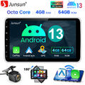 10.1 Zoll Android 13 Autoradio 1 DIN mit GPS Navi USB 180° Rotatable Screen 64GB