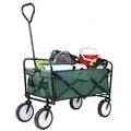 Bollerwagen Handwagen Transport Offroad Faltbar Transportwagen Kinderwagen Grün