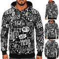 Sweatshirt Kapuzenpullover Hoodie Pullover Men Aufdruck Motiv Herren BOLF Print