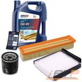 INSPEKTIONSPAKET FILTERSATZ SET A+5L EUROLUB 5W-40 FÜR RENAULT TWINGO 2 1.2 07-