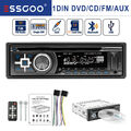 Autoradio 1DIN CD DVD mit Bluetooth Freisprech-Einrichtung AUX USB SD MP3 Player