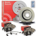 4x Brembo Bremmsscheiben + Beläge Vorne + Hinten passend für Nissan Qashqai II