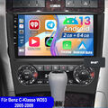 Für Mercedes Benz C-Klasse W203 2005-2009 2+64G 9" Android 13 Autoradio GPS DAB+