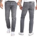 Herren Jeans Hose Grau Rock Creek Jeanshose Regular Fit Stonewashed RC-2276 NEU