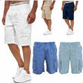 Herren Shorts  Bermuda Cargo Pants Vintage Casual Sommer Capri Kurze Hose MILAT