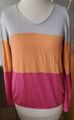 Street One Pullover Feinstick  Gr. 34 getragen mit Gr. 36/38 pink-orange-grau