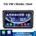 8"Apple Carplay Android13 Autoradio GPS Navi Für 2DIN VW GOLF 5 6 Passat SWC DAB