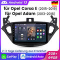 9" CarPlay 2+64G Android 13 Autoradio GPS BT DSP Für Opel Corsa E 2015-2019 Adam