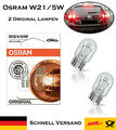 2x Osram W21/5W 12V 7515-02B Original Tagfahrlicht Bremslicht Parklicht Birne