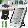 Digital Thermometer Hygrometer Temperatur und Luftfeuchtigkeitsmesser mit Uhr