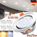 Set Einbauleuchten Spot Einbau Strahler Leuchte 3W 5W 10x Decken Einbau 230V LED