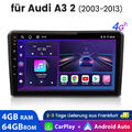 Für Audi A3 S3 RS3 Q3 2003-2013 Android 13 Carplay Autoradio GPS Navi DAB 4+64GB