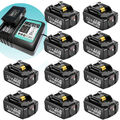 20x 18V 6000mAh Akku Für Makita BL1830 BL1860B Led Anzeige / Doppelladegerät DHL