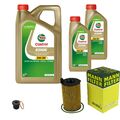 MANN-FILTER Ölfilter 7 L Castrol EDGE Titanium FST 5W-30 für VW Touareg 3.0 V6