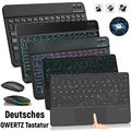 QWERTZ Bluetooth Tastatur Maus für Samsung Galaxy Tab S9 FE Ultra S8+ S7 S6 Lite