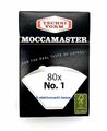 Kaffeefilter Nr. 1 weiss 80 Stück MOCCAMASTER 85090 für Filterkaffee