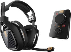 ASTRO A40 TR Gaming Headset, MixAmp Pro TR, PC-PS4, Windows, schwarz-gold