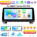 12,3'' Android 14 Autoradio 8Core 6+64GB Carplay GPS Navi DAB Für BMW 7er F01/02