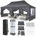 Pavillon 3x3/3x6m Wasserdicht Faltpavillon Pop Up Partyzelt Gartenzelt UV Schutz