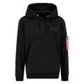 Alpha Industries Herren Schwarz Hoodie Sweatshirt Kapuzenpullover (178318-03)