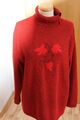 Eleganter Strickpullover Rot Grösse 40 Herbst Winter Mit Rollkragen Elegant