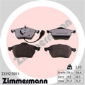 Zimmermann 23392.900.1 Bremsbelagsatz für VW SEAT AUDI SKODA Bremse