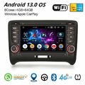 64GB 8-Kern Android 13 DAB+ Autoradio Navi Für Audi TT MK2 DSP CarPlay Wifi USB