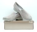 Semler Ria Damen Schuhe Mokassin Sipper Gr. 42 Hell Grau Beige Leder Weite H