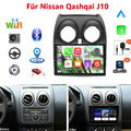 Apple Carplay 9" Android 13 GPS Autoradio Für Nissan Qashqai J10 06-13 4+64G Kam