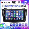 64G KAM Android 13 CarPlay Autoradio GPS BT DAB Für Suzuki Swift IV FZ 2011-2017