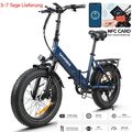 HOT 20 Zoll Elektrofahrrad,750W Faltbares Mountainbike E-Bike 48V 13Ah NFC-KARTE