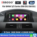 DAB+ 8+128GB Android 13 Autoradio Carplay 8.8" GPS NAVI WIFI USB für BMW E60 CCC