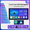 7" Doppel 2DIN Autoradio GPS Navi CarPlay Android 12 8Kern DSP DAB+ RDS 32GB+AHD