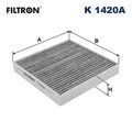 Innenraumfilter FILTRON K 1420A Aktivkohlefilter für KIA PICANTO 3 JA LPG GDi