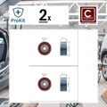 2x ORIGINAL® Caffaro Umlenk-/Führungsrolle, Zahnriemen für Honda Civic VIII