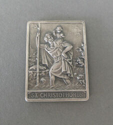 Auto Plakette Christopherus Metall Autoplakette Magnet-/Klebepad 2884 Ki