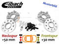 Eibach Spurplatten VA 30mm & HA 50mm für Renault Clio I 5/357 B/C57 :: 90 >> 98