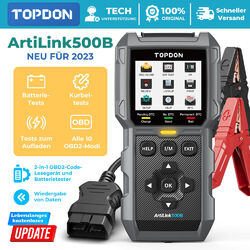 TOPDON AL500B KFZ OBD2 Diagnosegerät und Auto Batterietester Full OBD2 Modes DHL