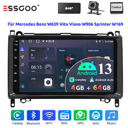 DAB+ Für Mercedes W169 W639 Vito Viano W906 Sprinter Android Autoradio BT 4+64G