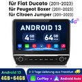 Android 13 Autoradio Für Fiat Ducato Peugeot Boxer Citroen Jumper GPS WIFI 64GB