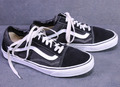 Vans Old Skool Herren Sneaker Skaterschuhe schwarz weiß Gr. 43 Leder CH2-142